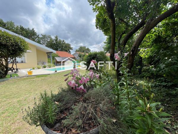 Centre ville, magnifique villa d'architecte T6, garage 50 m², grand terrain, piscine