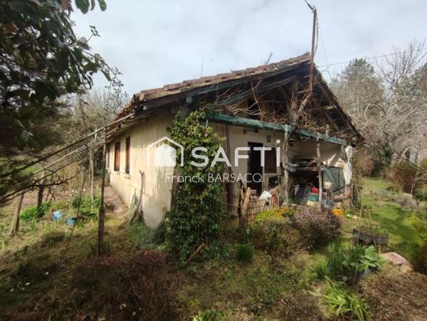 MAISON LANDAISE  A RESTAURER AVEC JARDIN