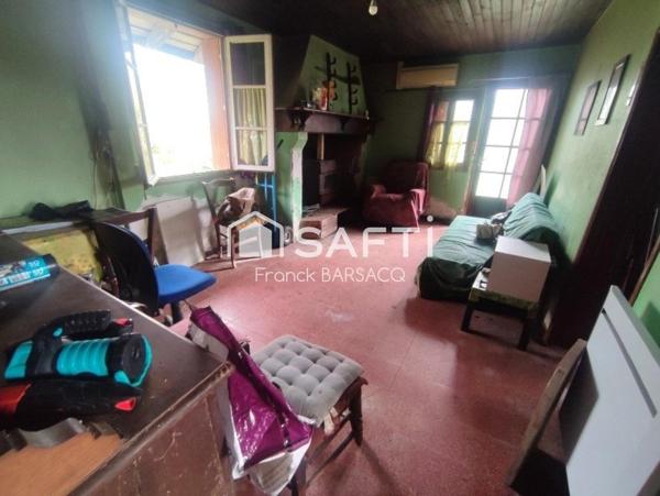 MAISON LANDAISE  A RESTAURER AVEC JARDIN