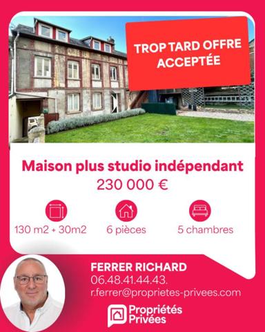 MAISON DE VILLE DE 120 M2 ET STUDIO DE 30 M2
