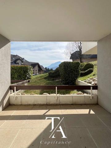 Appartement T3 à Bassens de 62 m2 en rez-de-jardin – plein sud, terrasses, sans vis-à-vis, garage et cave