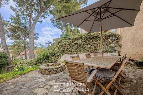 Maison dans résidence avec piscines sur les hauteurs d’Antibes