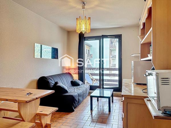 Studio au pied des pistes avec balcon et cabine spacieuse