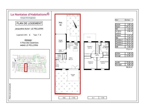 Maison 4 pièces - 44640 Le Pellerin