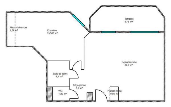 Appartement à vendre    2 pièces • 59,10 m2 Villeneuve-Loubet