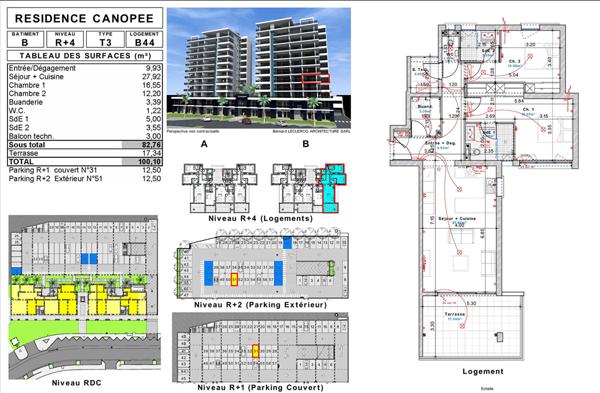 Achat appartement près de FORT DE FRANCE - 3 pièce(s) - 100 m² - 365 000 €