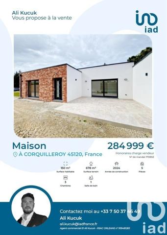 Maison à vendre 5 pièces 150 m² Corquilleroy