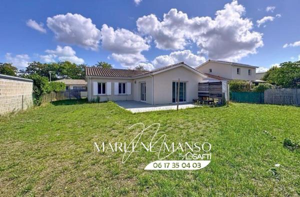 plain pied 3 chambres + garage + jardin