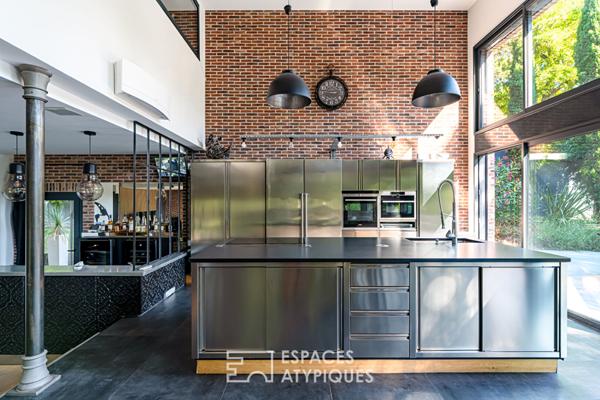 Propriété ossature bois au style industriel à Saint Cucufa Rueil-Malmaison