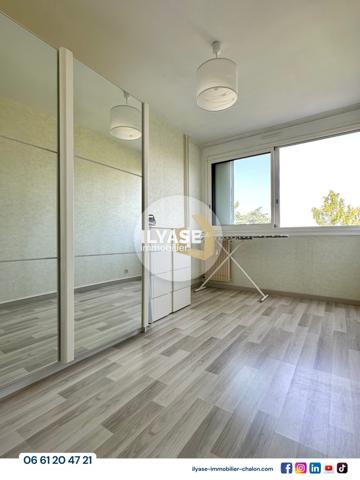 Chalon-sur-Saône (71100) Appartement T4 | 93 m² | 2 balcons | 1 garage | 1 cave