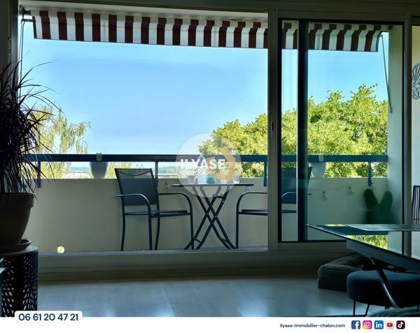 Chalon-sur-Saône (71100) Appartement T4 | 93 m² | 2 balcons | 1 garage | 1 cave