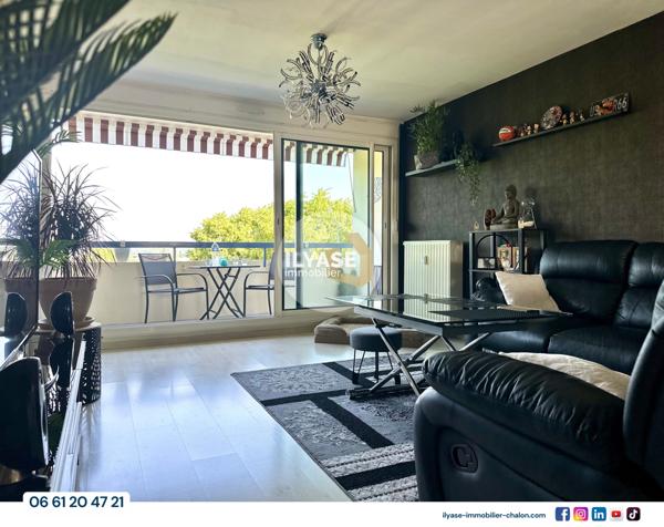 Chalon-sur-Saône (71100) Appartement T4 | 93 m² | 2 balcons | 1 garage | 1 cave