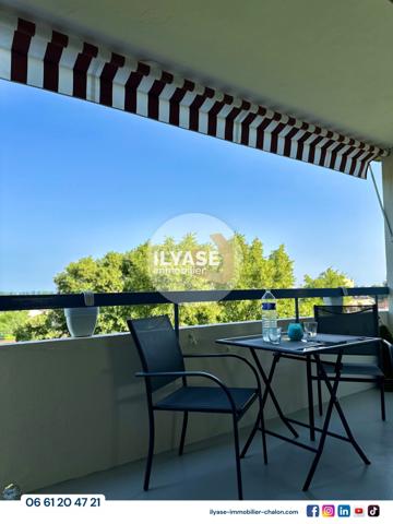 Chalon-sur-Saône (71100) Appartement T4 | 93 m² | 2 balcons | 1 garage | 1 cave