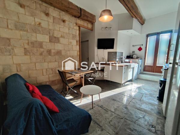 GRAND T2, CLIMATISÉ, GRANDE TERRASSE, SANS VIS-À-VIS