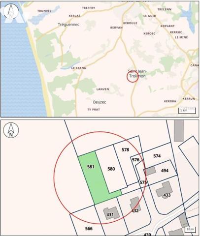 Terrain à bâtir situé à Saint-Jean-Trolimon