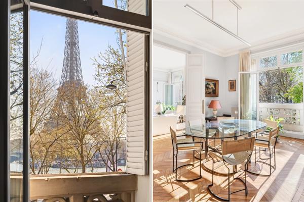 Superbe appartement face à la Seine et à la Tour Eiffel - Trocadéro
