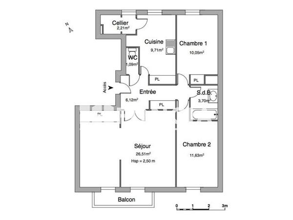 Location Appartement 4 pièces 71.02 m² - RUE DES PRES Saint Marcel 27950