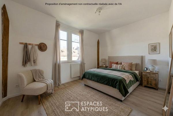 La maison à colombages avec dépendance