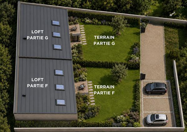 secteur charreard: Loft en plateau de 120 m² environ sur terrain viabilisé de 348m²