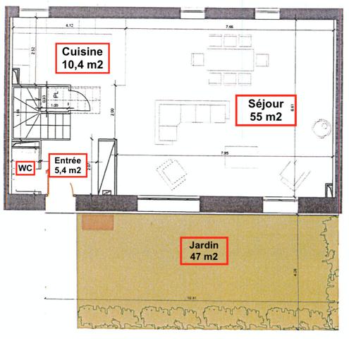 Maison de 140 m2 habitable (187 m2 utile) aux dernieres normes.