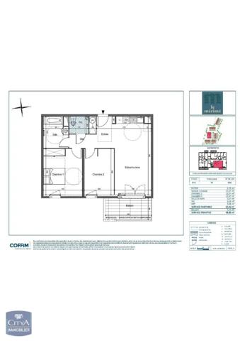 Appartement à louer 3 pièces 61.52m² Cavaillon (84300)
