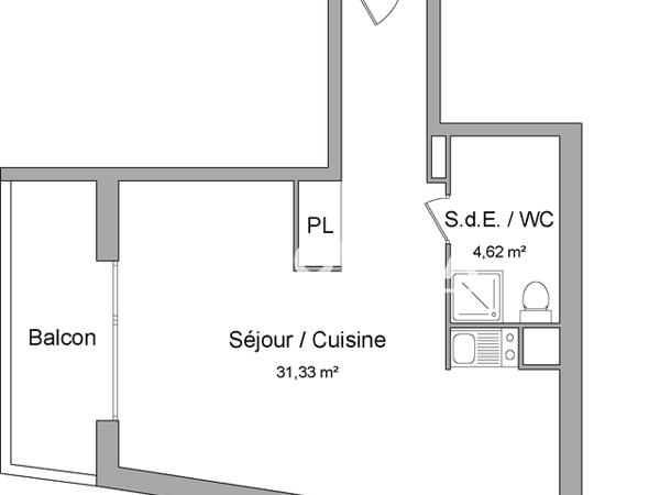 Location Studio 35.95 m² - RESIDENCE LES MARQUISES Saint Pryve Saint Mesmin 45750