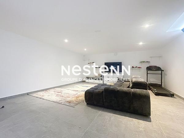 Villa contemporaine de 191 m² , vue Canigou, 4 faces, garage, piscine Bali et finitions haut de gamme