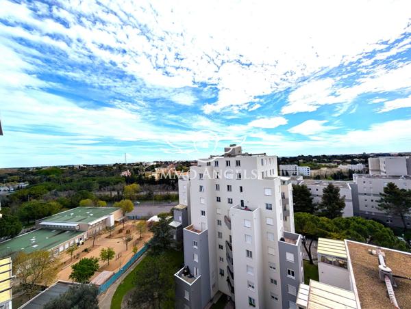 Montpellier – T2 au dernier étage - vue imprenable
