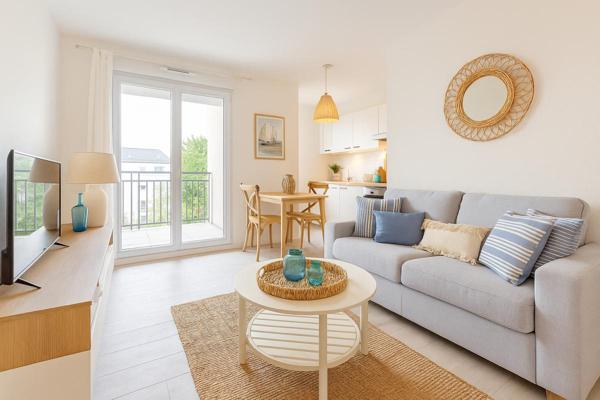 Vente T2  de 39 m², avec loggia, Lannion  centre  (22300)