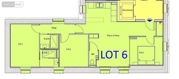 Appartement rénové à vendre à Châteaudun dans l'Eure-et-Loir (28200), ref : RC/656   
CENTRE VILLE