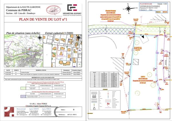 Terrain à vendre 761 m² Pibrac