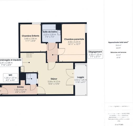Appartement à vendre 3 pièces 61 m² Évry-Courcouronnes