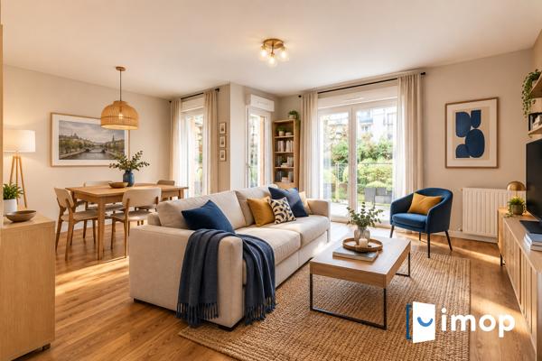 3 pièces avec terrasse et double parking sécurisé