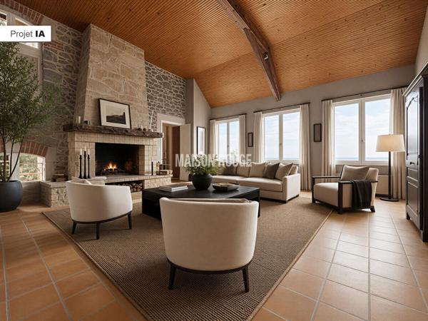 Maison de caractère vue mer exceptionnelle à Saint-Quay-Portrieux , 6 chambres, jardin paysager et fort potentiel