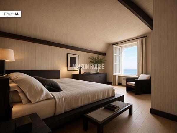 Maison de caractère vue mer exceptionnelle à Saint-Quay-Portrieux , 6 chambres, jardin paysager et fort potentiel