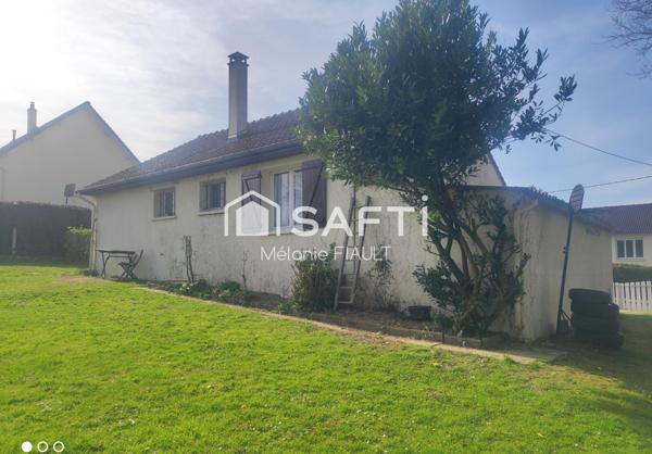 Maison plain pied à Flers, implantée sur 497 m² de terrain; à saisir.