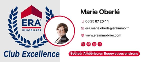 Charmante maison 7 pièces, 6 chambres, jardin, terrasse,  à vendre à Ambérieu-en-Bugey, quartier Vareilles - Saint-Germain