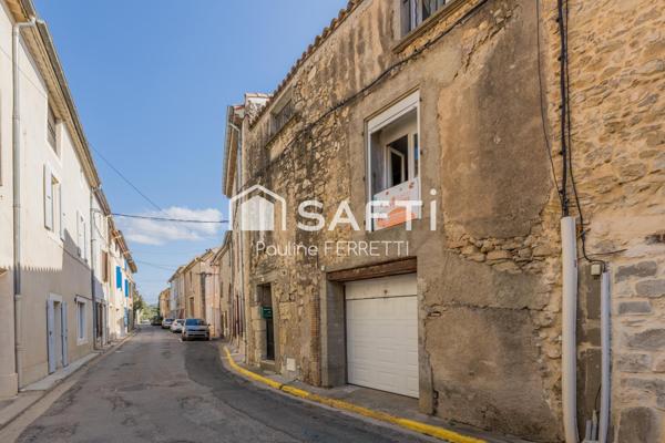 Maison de village, 4 chambres avec garage et extérieur