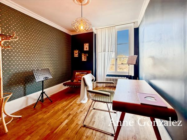 Superbe Maison Bourgeoise rénovée à vendre à CHATEAUNEUF SUR LOIRE centre ville immédiat, parc arboré de 1600m2 à la vue dégagée, dépendance de 90m2 et grand garage