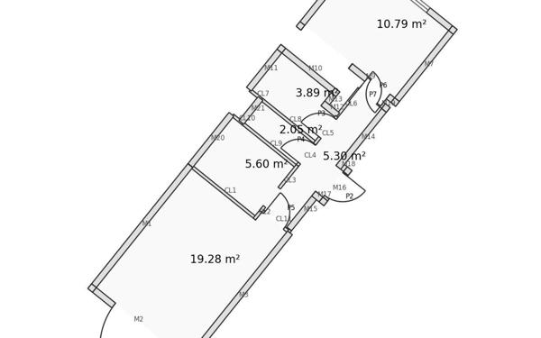 Appartement à louer    2 pièces • 49,26 m2 Pornichet