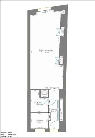 Appartement Studio à vendre  1 pièce - 27 m 2   PARIS  - 75005