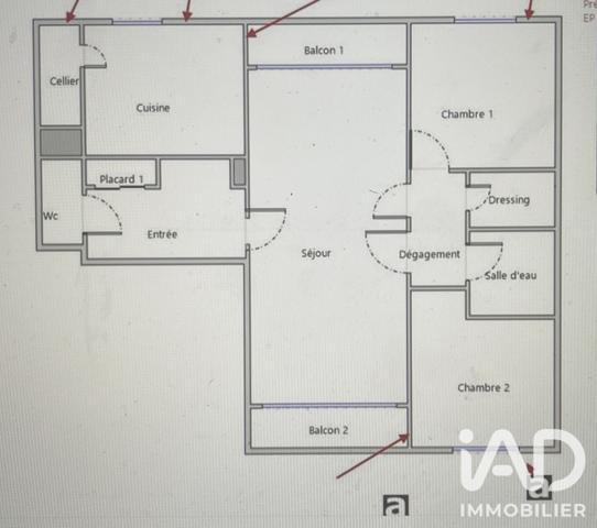 Appartement à vendre 4 pièces 74 m² Garges-lès-Gonesse