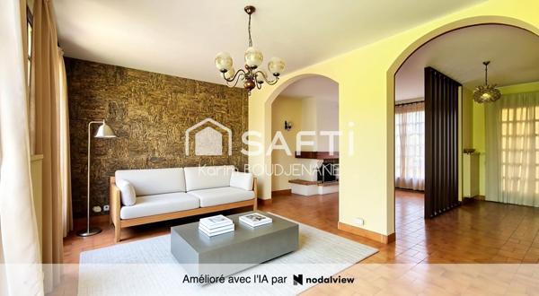 Maison familiale individuelle avec jardin de 864 m²
