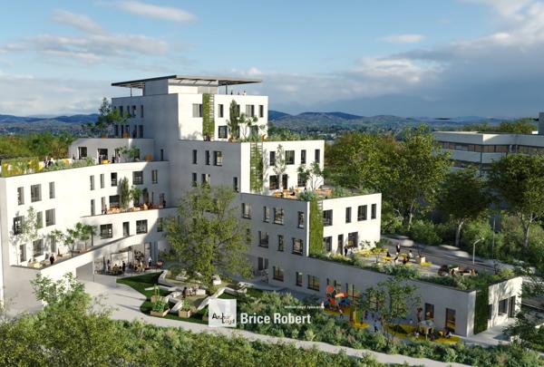 Bureaux neufs à louer à Lyon avec terrasses et parkings dans ensemble moderne