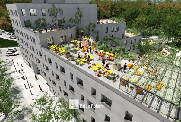 Bureaux neufs à louer à Lyon avec terrasses et parkings dans ensemble moderne