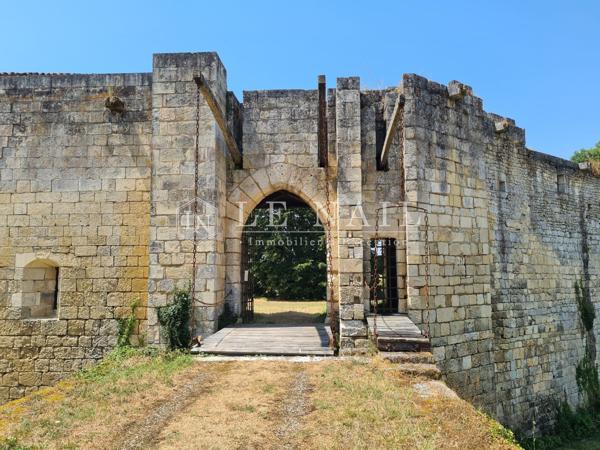 Château médiéval du XIVe siècle, en Charente Maritime, ISMH