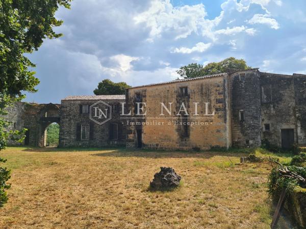 Château médiéval du XIVe siècle, en Charente Maritime, ISMH