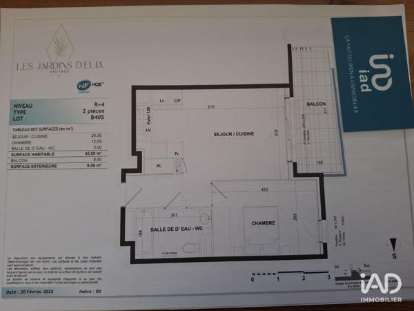 Appartement à vendre 2 pièces 43 m² Antibes