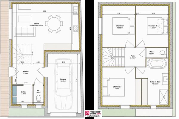 Maison individuelle Merlimont 5 pièce(s) 103 m2 avec jardin et garage