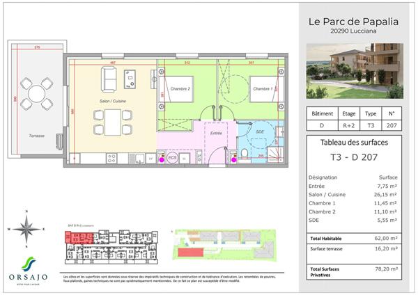Programme Neuf - Appartements avec terrasse - Le Parc Papalia Lucciana